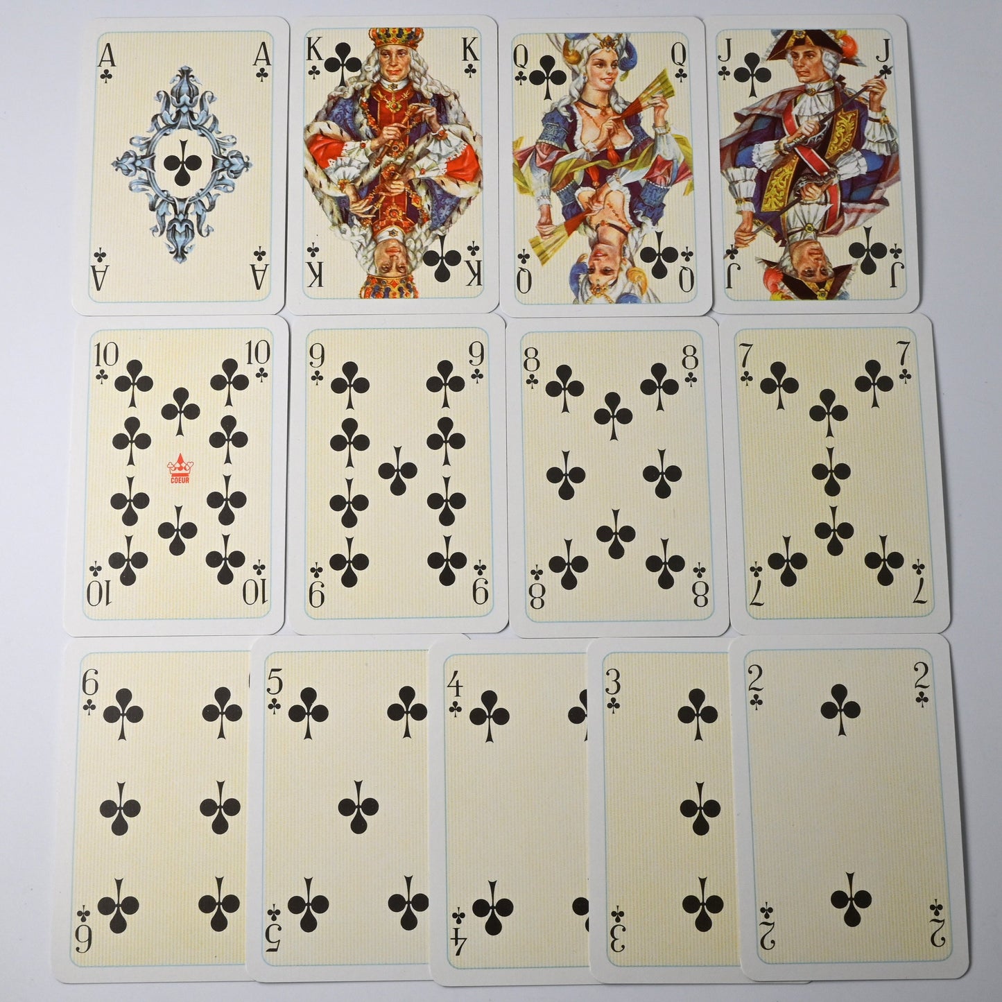 Playing Cards in Wooden Box, 2 Decks, Altenburger Playing Cards, Rococo Design, Rummy, Bridge, Poker, Canasta, 1970s