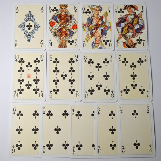 Kartenspiel in Holzbox, 2 Kartendecks, Altenburger Spielkarten, Rokoko Design, Rommé, Bridge, Poker, Canasta, 1970er Jahre
