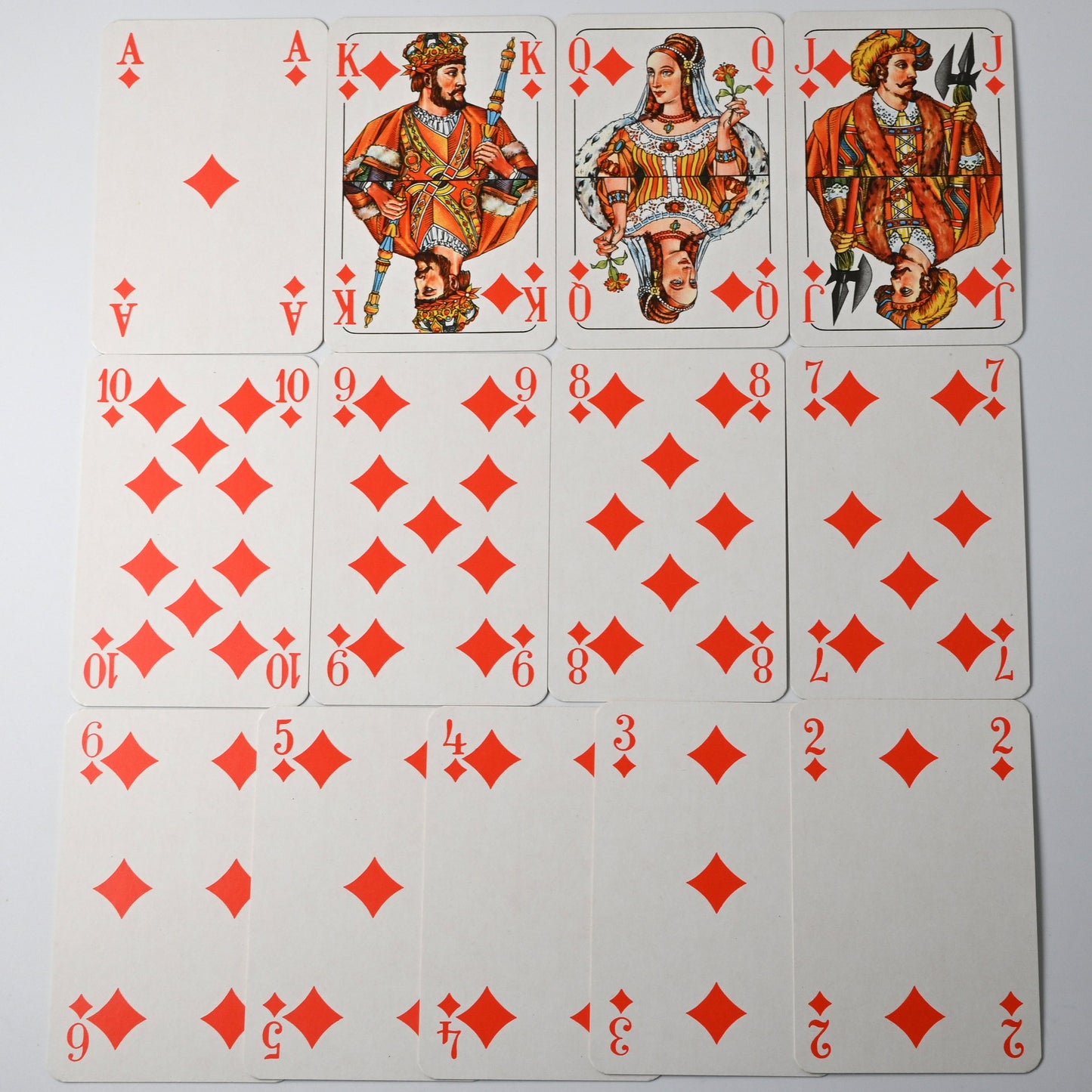 Vintage Kartenspiel Set in Holzbox – Altenburger Spielkarten, 2 Decks für Rommé, Bridge, Poker, Canasta, Einzelstück, 1970er Jahre