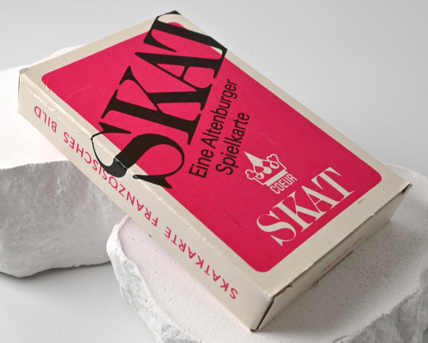 Skatspiel – Altenburger Spielkartenfabrik DDR, französisches Blatt, originale Faltschachtel – 1970er Jahre