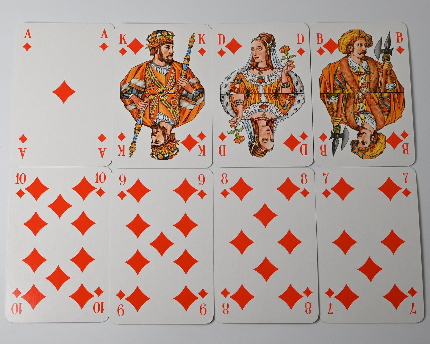 Skatspiel – Altenburger Spielkartenfabrik DDR, französisches Blatt, originale Faltschachtel – 1970er Jahre