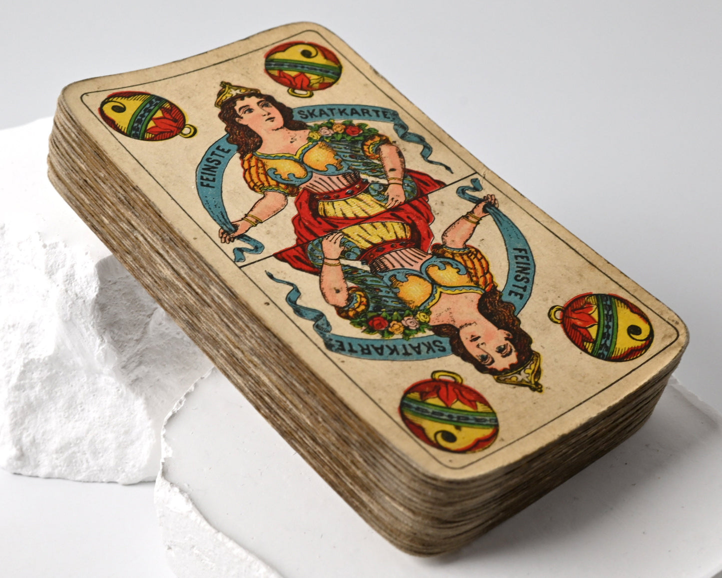 Skat Deck – Ludwig & Schmidt Halle, German-suited Preußisches Doppelbild, Imperial Germany, One-of-a-Kind – 1900s