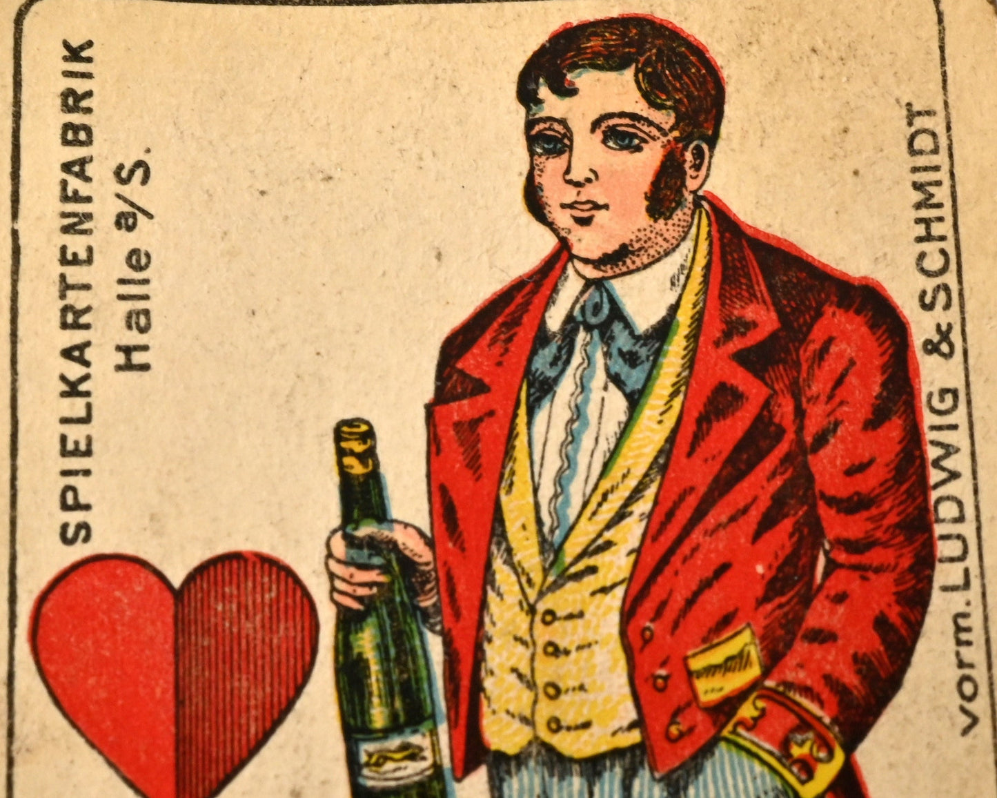 Skat Deck – Ludwig & Schmidt Halle, German-suited Preußisches Doppelbild, Imperial Germany, One-of-a-Kind – 1900s