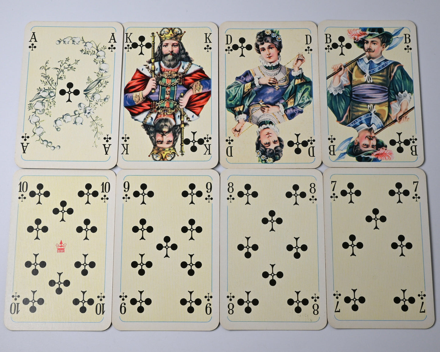 Skat Deck, VEB Altenburger Playing Cards DDR, Salon Deck No. 66, French Suited Cards, One of a Kind, 1960s