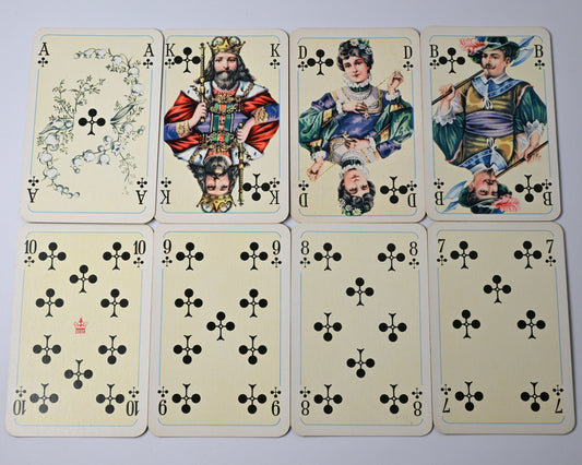 Skatspiel, VEB Altenburger Spielkarten DDR, Salon Karte Nr 66, französisches Blatt, Einzelstück, 1960er Jahre