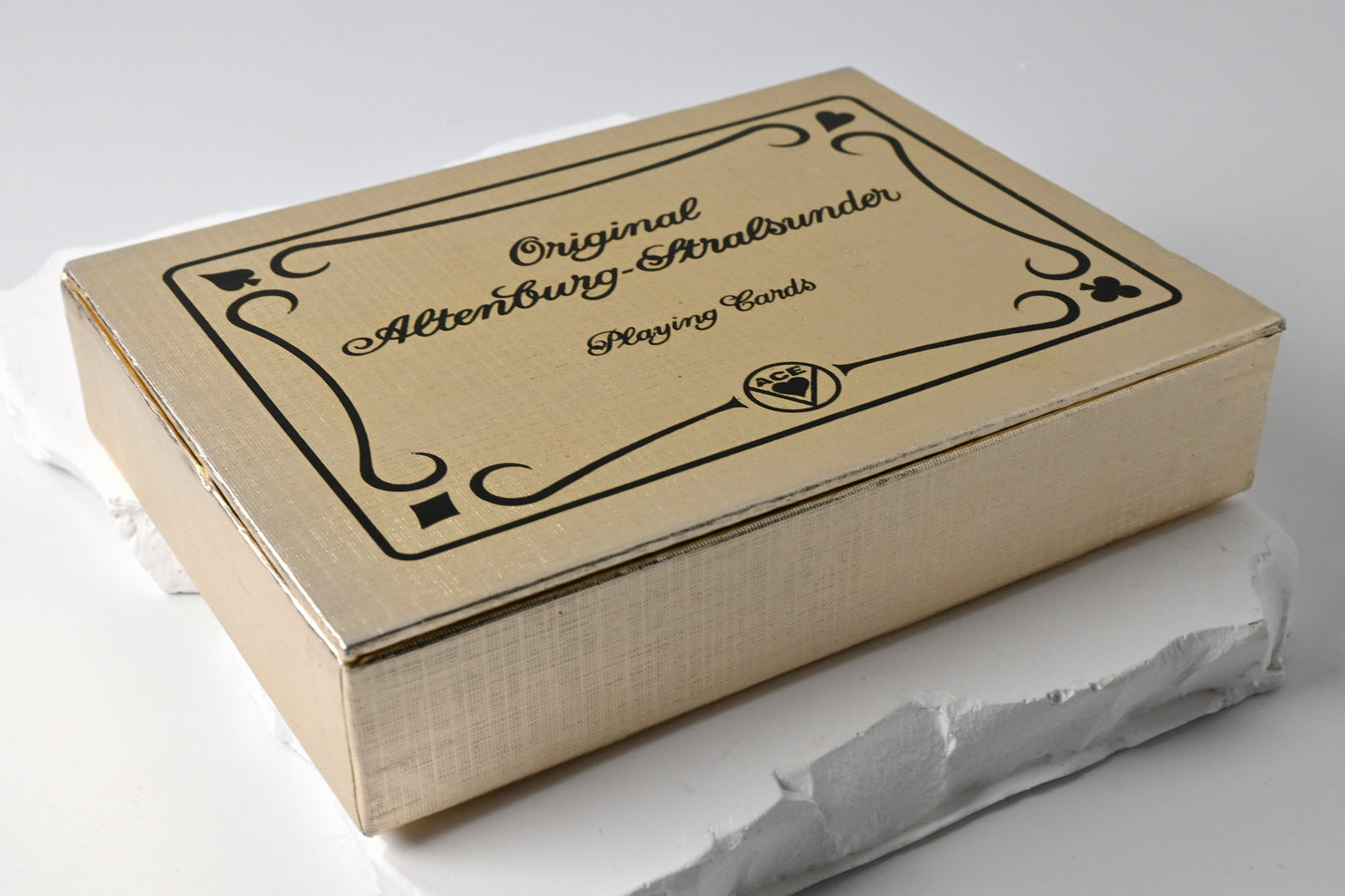 Rummy Playing Cards – Altenburg Stralsunder Original, Linen Box, suitable for Poker, Bridge, Canasta, Whist, One of a Kind – 1970s