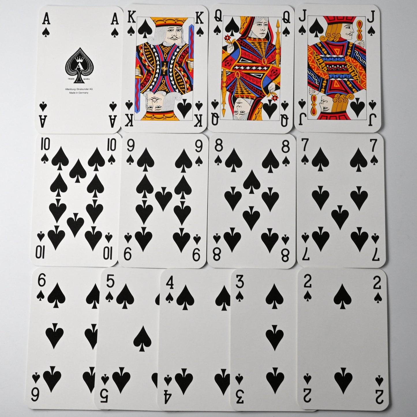 Rummy Playing Cards – Altenburg Stralsunder Original, Linen Box, suitable for Poker, Bridge, Canasta, Whist, One of a Kind – 1970s
