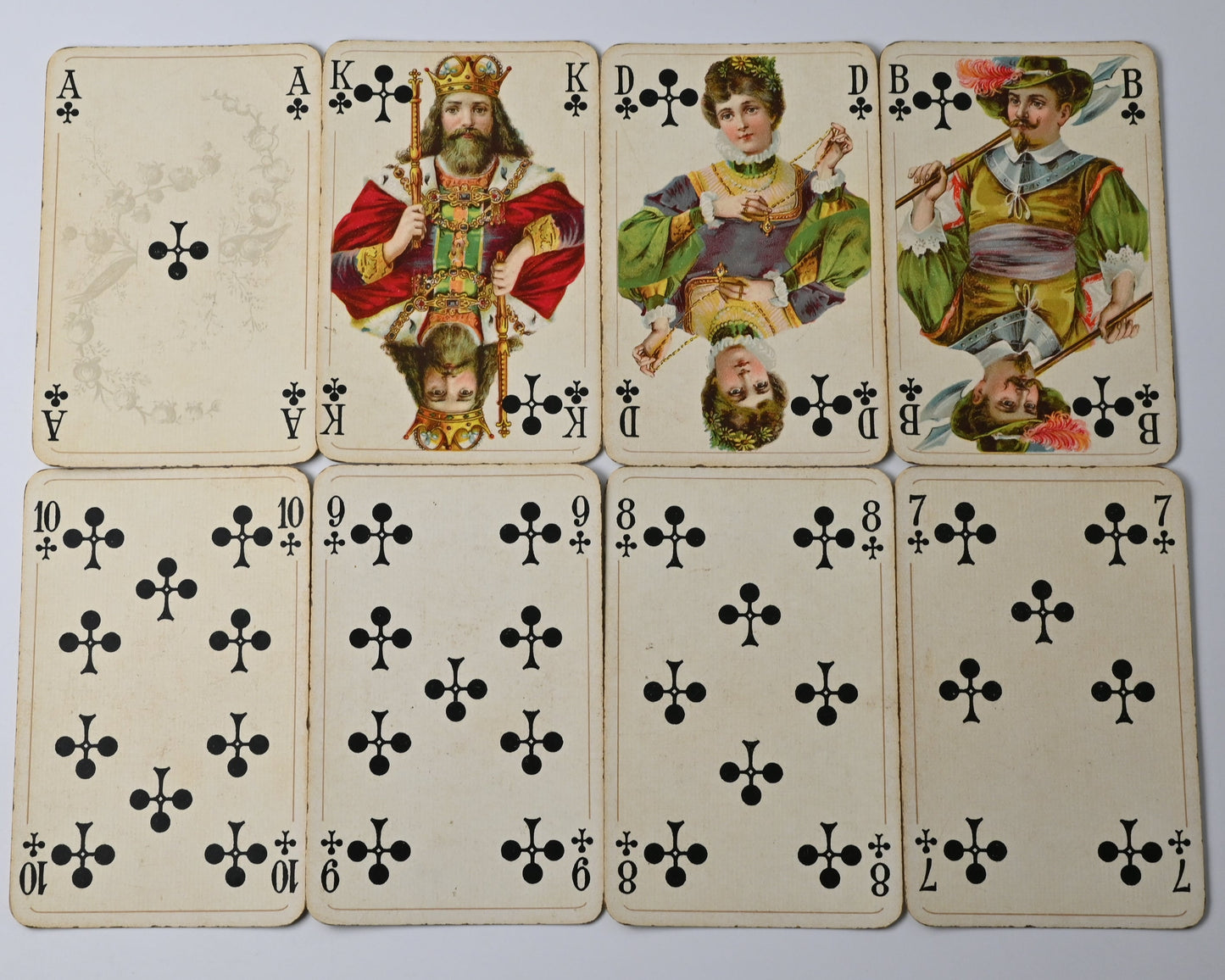 Skatspiel, Altenburger Spielkarten, Reklame - Kalkstickstoff ist Trumpf, französisches Blatt, Goldschnitt, Einzelstück, 1930er Jahre