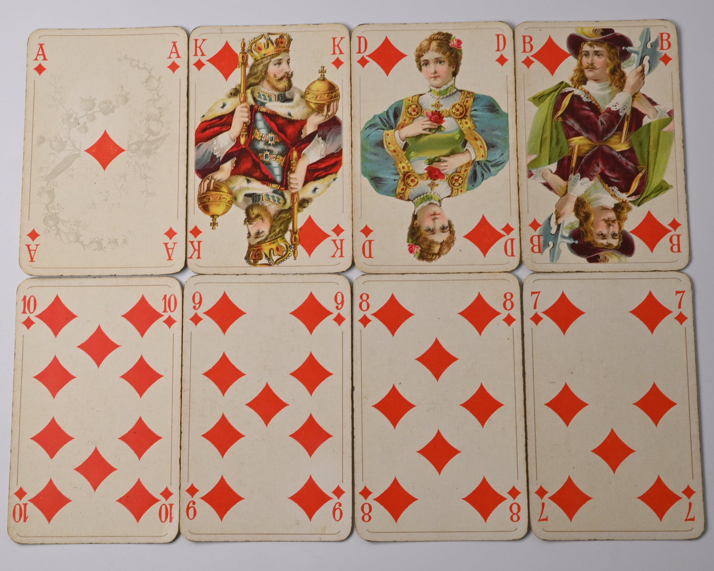 Skatspiel, Altenburger Spielkarten, Reklame - Kalkstickstoff ist Trumpf, französisches Blatt, Goldschnitt, Einzelstück, 1930er Jahre