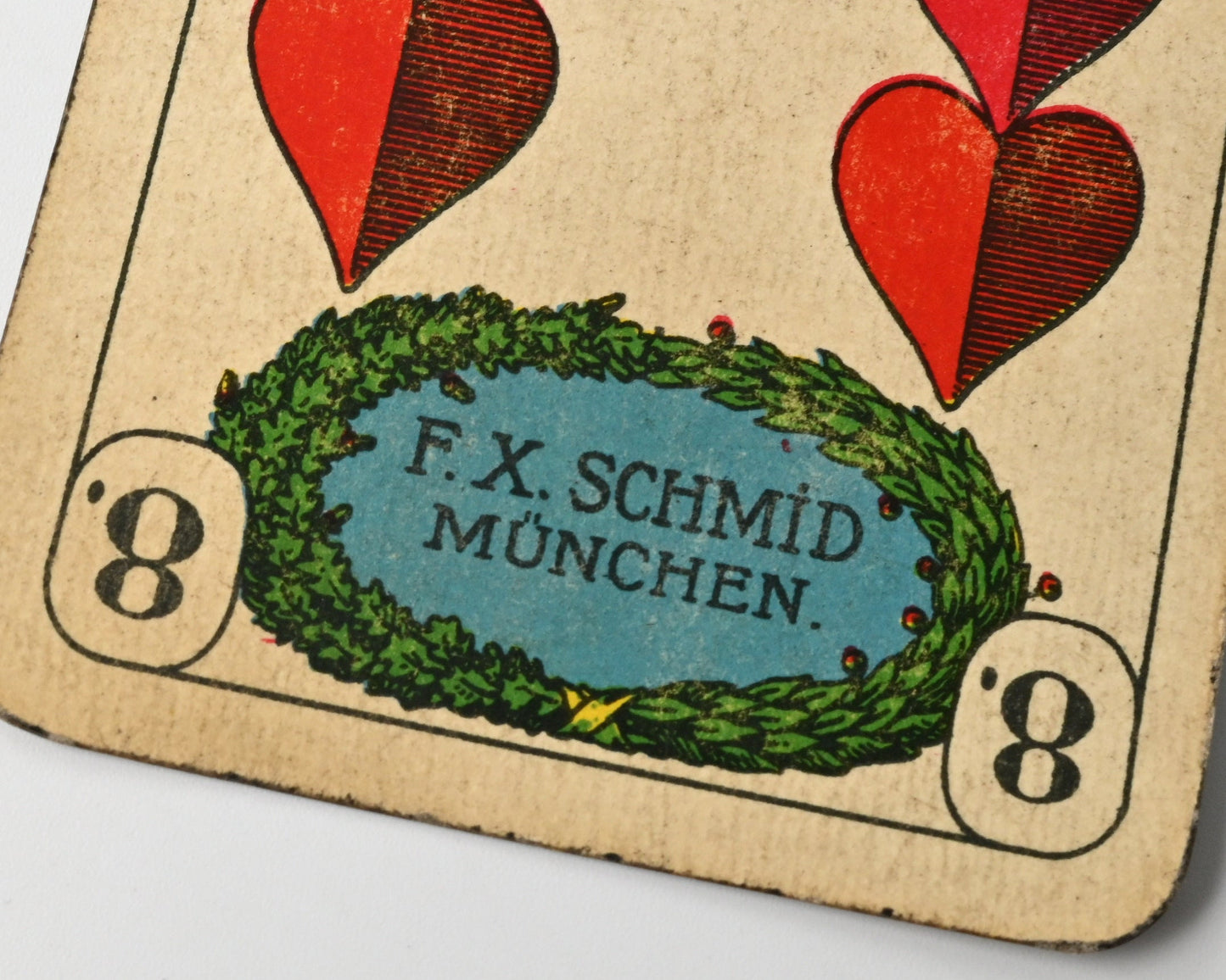 Skat Deck – F.X. Schmid Munich, German-Suited Preußisches Doppelbild, Single Piece – 1930s