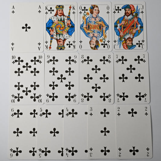 Vintage Kartenspiel in Holzbox, VEB Altenburg DDR, 2 Decks mit 6 Joker, geeignet für Rommé, Canasta, Poker, Bridge, Einzelstück - 1970er Jahre