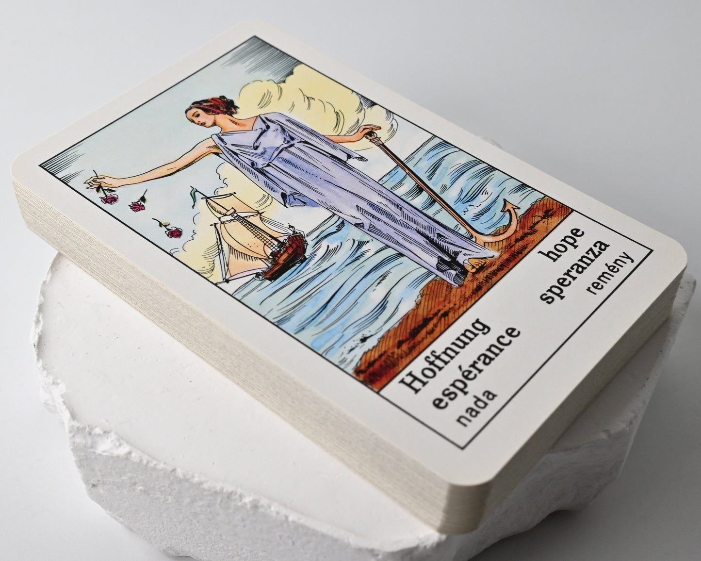 Vintage Wahrsagekarten, Piatnik Wien Nr. 1901, Orakeldeck mit Anleitung, ungespielt, neuwertig, Einzelstück, 1980er Jahre