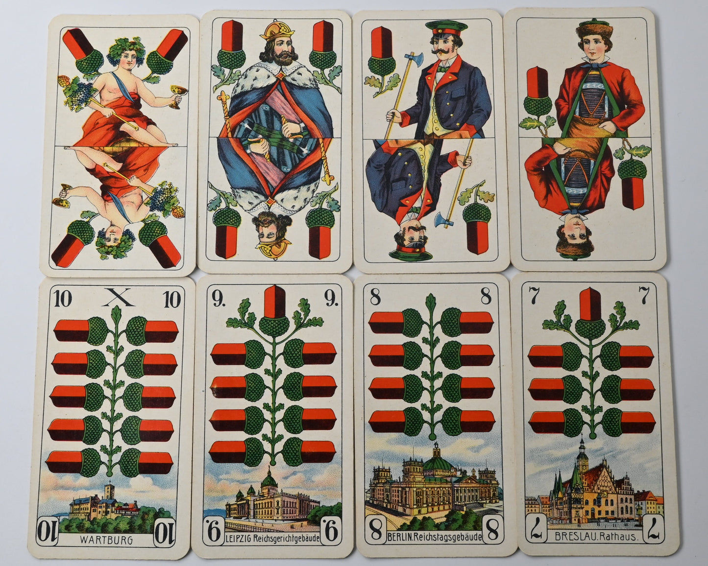 Skat Deck – ASS Altenburg, Salon Cards - Prussian Double Image No. 206, German Suit, Unique Piece – 1940s