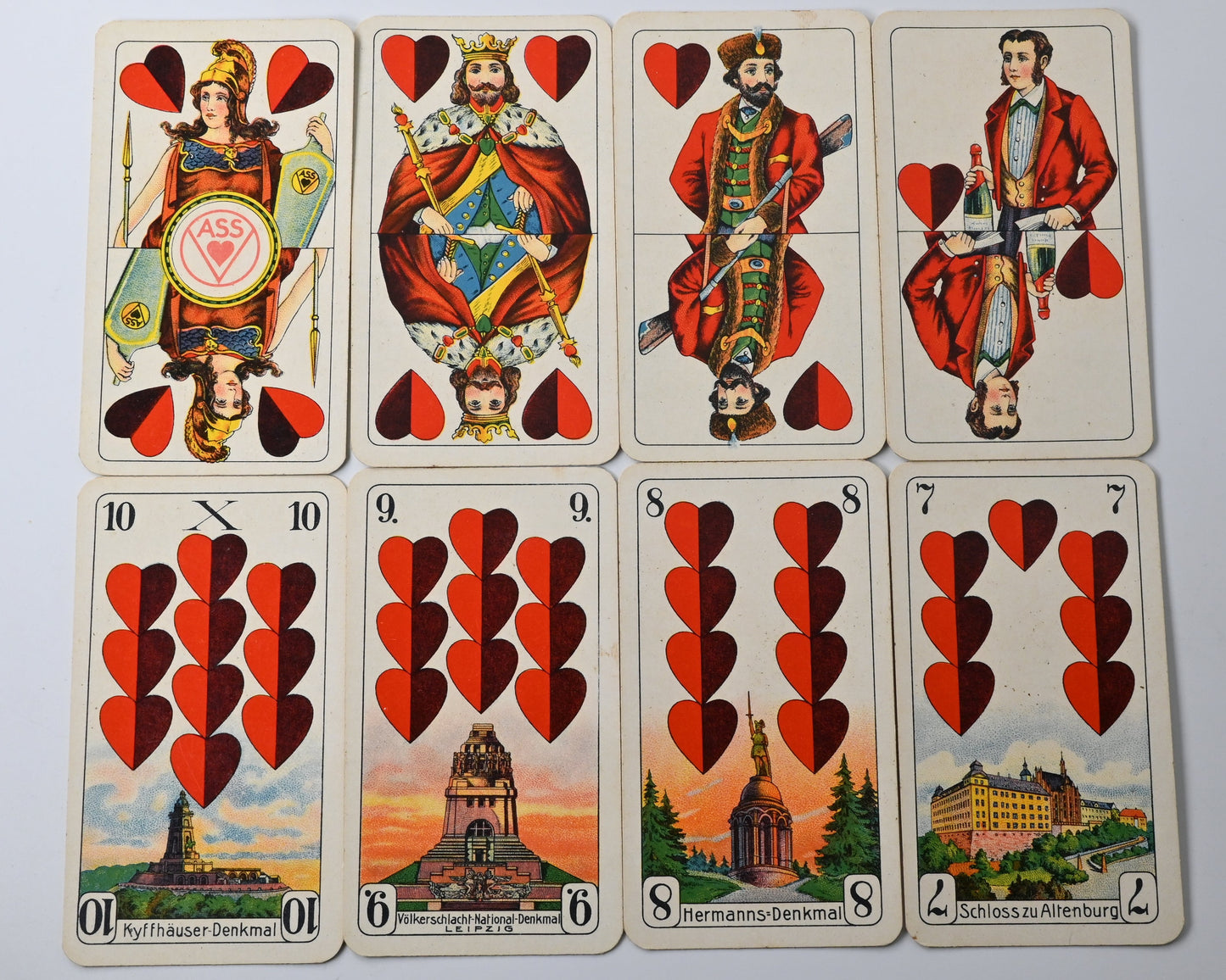Skat Deck – ASS Altenburg, Salon Cards - Prussian Double Image No. 206, German Suit, Unique Piece – 1940s