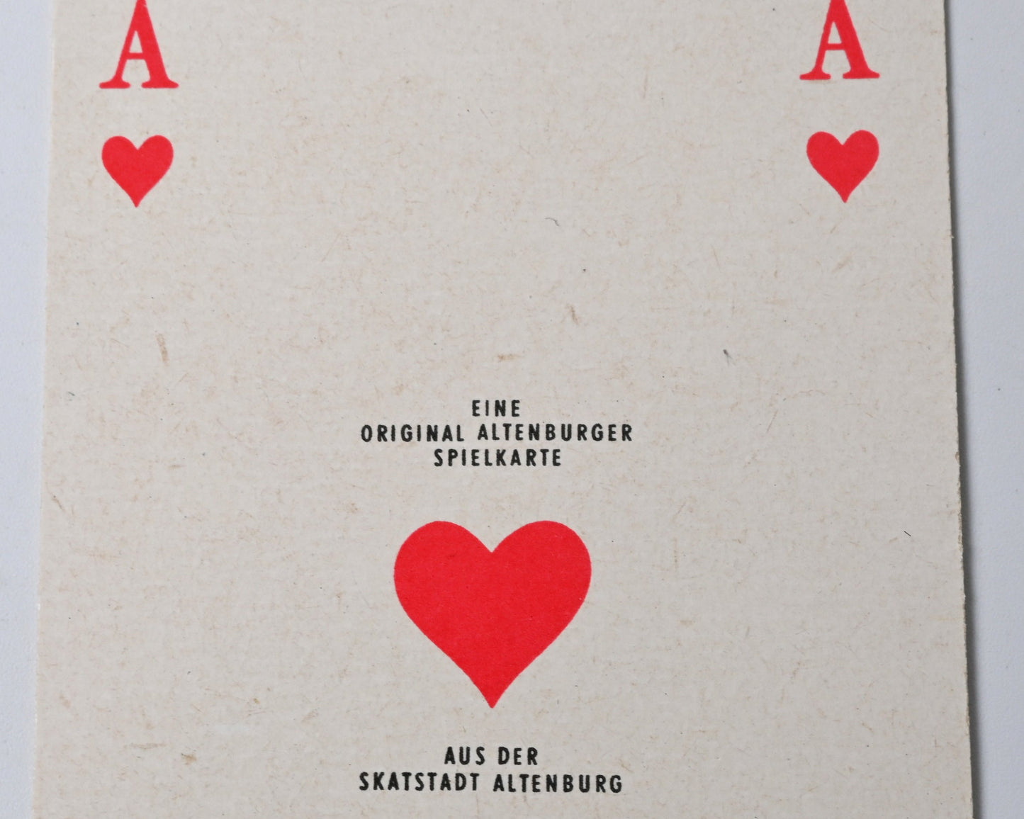Vintage Skat Playing Cards, Altenburg DDR, Klub Karte No. 9R, French Suit, Single Piece, 1970s