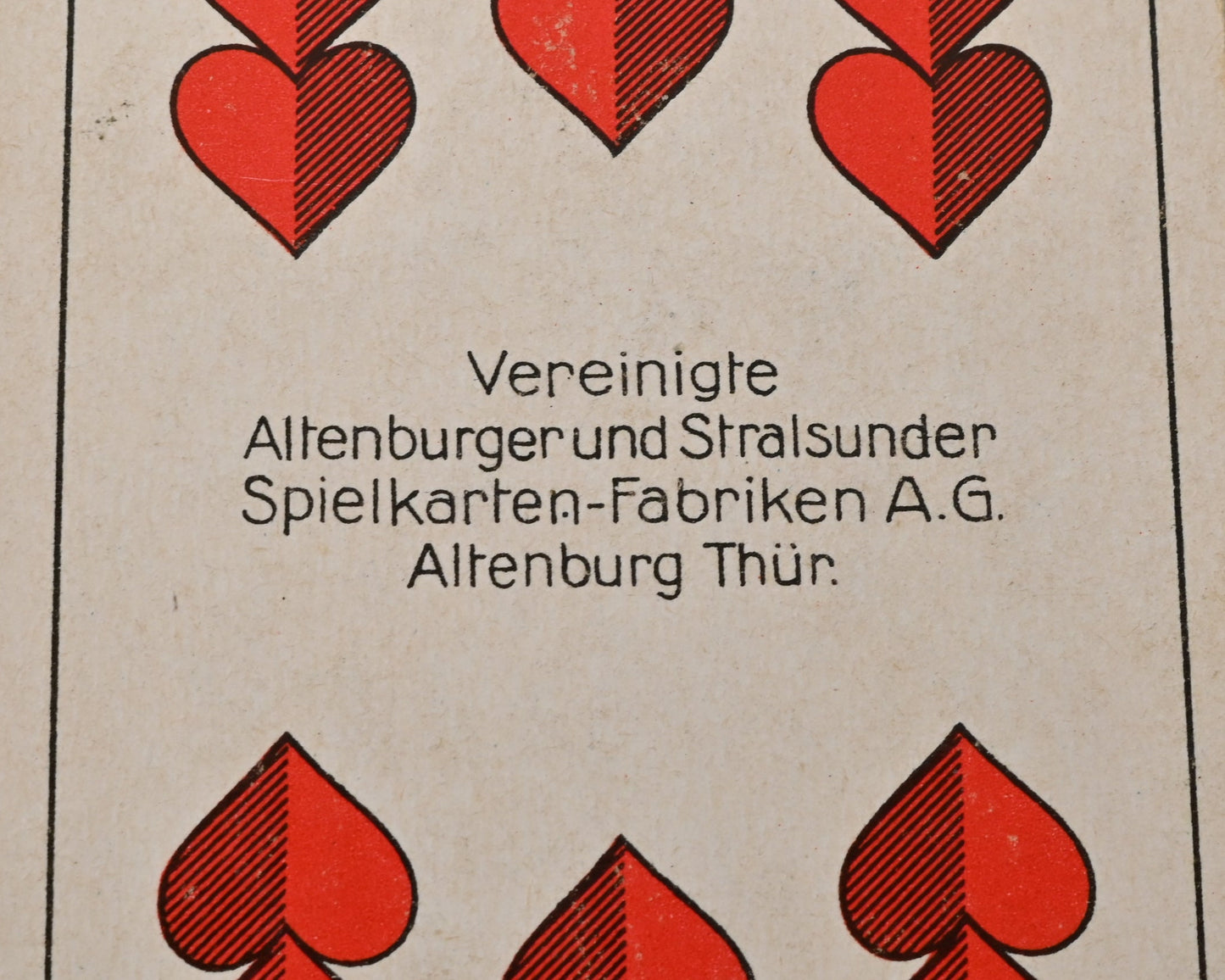 Skat deck, Altenburg playing cards, finest double-figure card, German suited deck, Xaver Florentz advertising, one-of-a-kind, 1930s