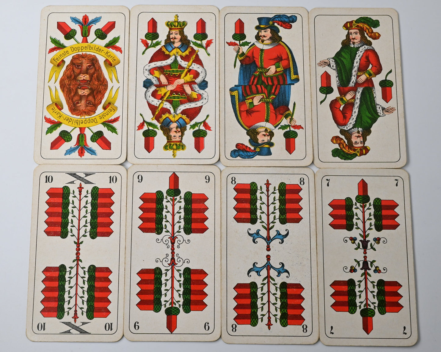 Skat deck, Altenburg playing cards, finest double-figure card, German suited deck, Xaver Florentz advertising, one-of-a-kind, 1930s
