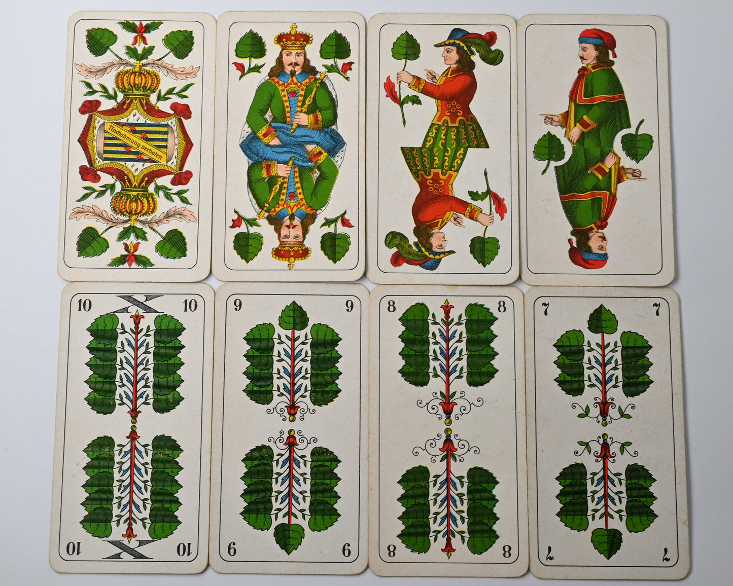 Skat deck, Altenburg playing cards, finest double-figure card, German suited deck, Xaver Florentz advertising, one-of-a-kind, 1930s