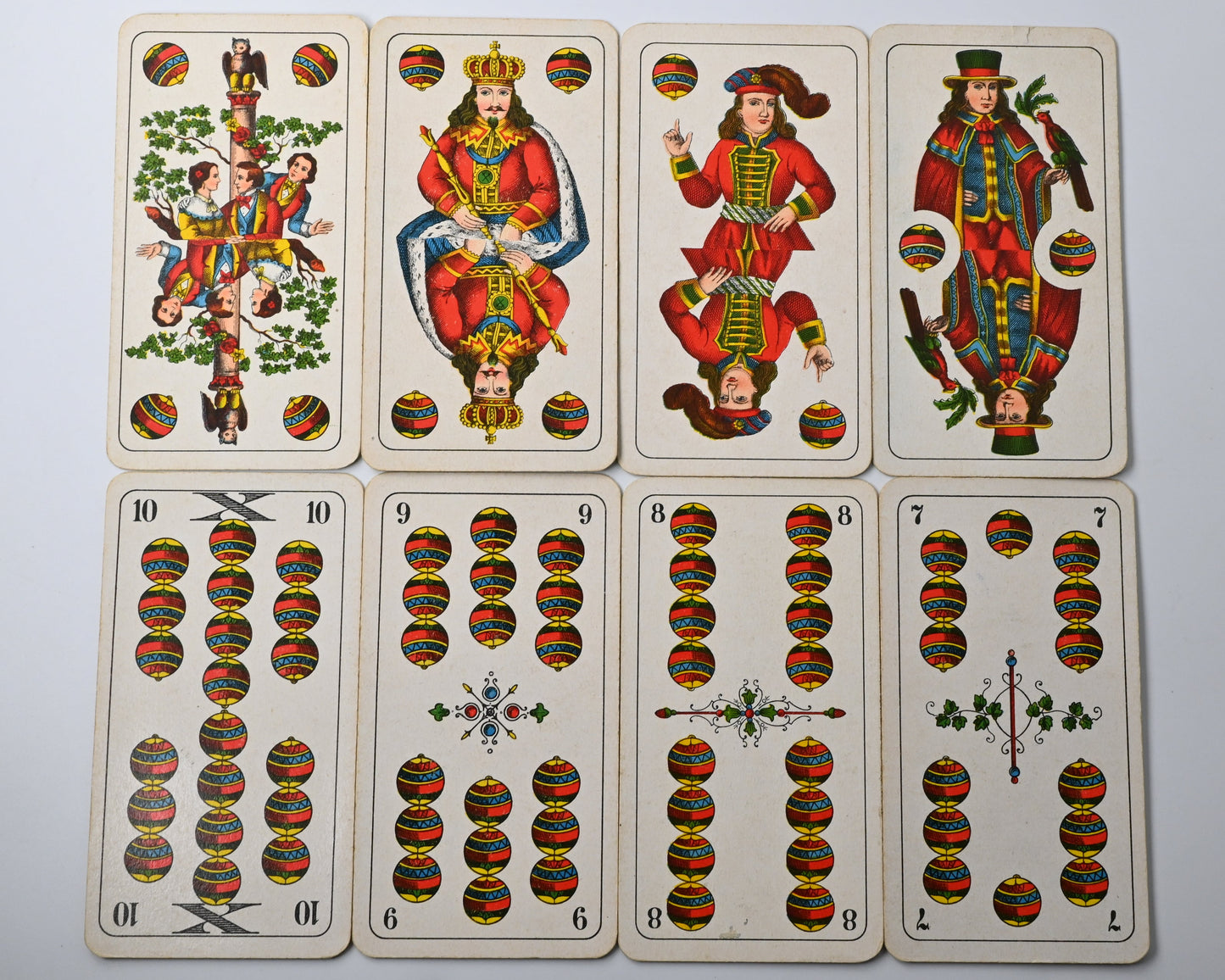 Skat deck, Altenburg playing cards, finest double-figure card, German suited deck, Xaver Florentz advertising, one-of-a-kind, 1930s