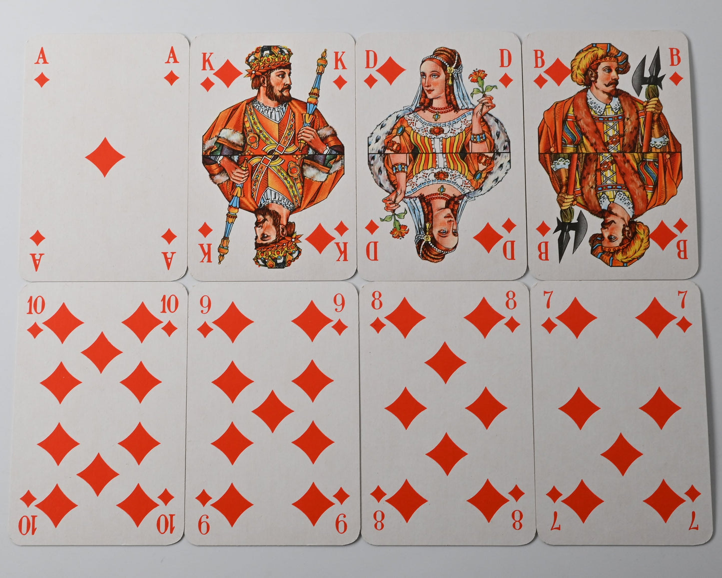 Skat Playing Cards – Altenburg Playing Card Factory DDR, Design 9R, French Suit, Vintage Deck – 1970s