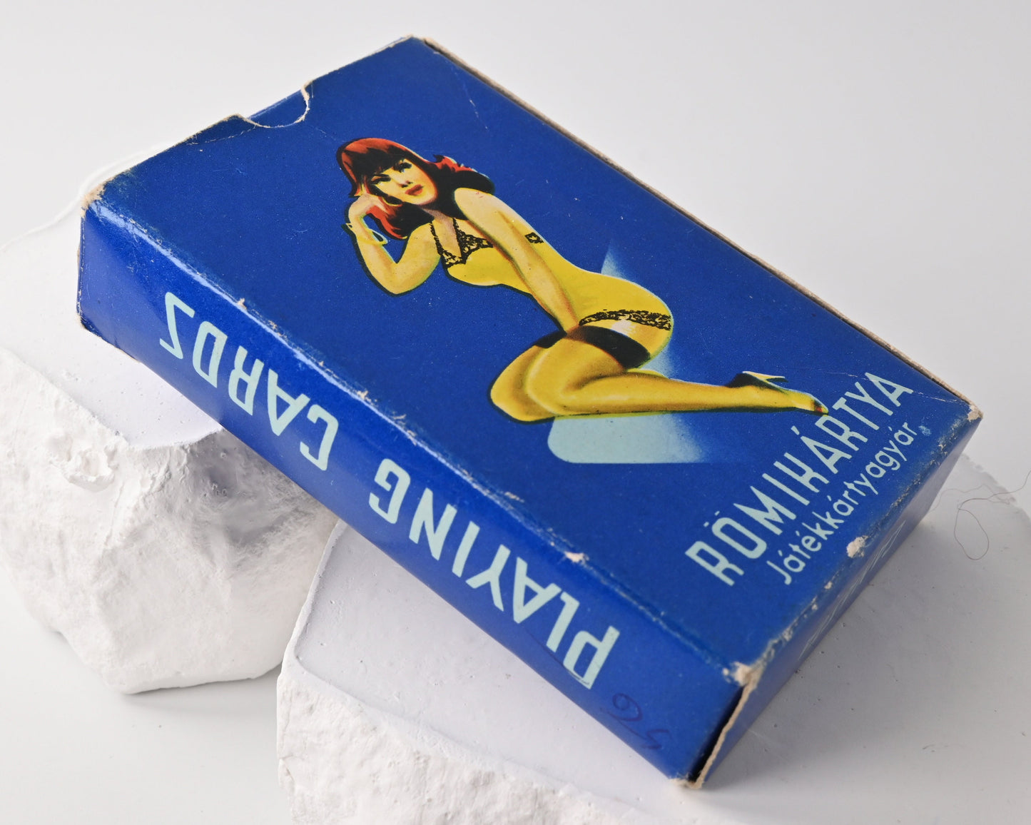 Pin Up Kartenspiel, Piatnik Budapest, Baby Dolls Sweetheart Motiv, Rommé, Bridge, Poker, Canasta, Sammlerstück, 1970er Jahre