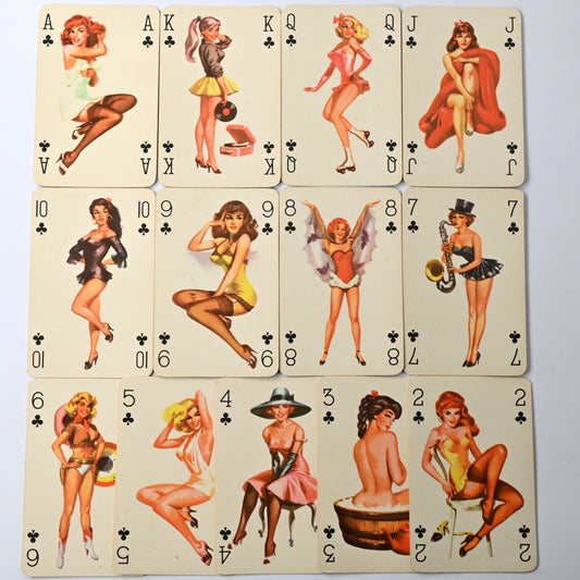 Pin Up Kartenspiel, Piatnik Budapest, Baby Dolls Sweetheart Motiv, Rommé, Bridge, Poker, Canasta, Sammlerstück, 1970er Jahre