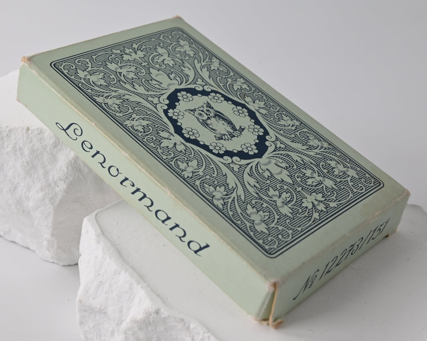 Vintage Lenormand Wahrsagekarten mit traditionellen Spielkartenmotiven, klassisches Zukunftsorakel, J. M. Müller Cie, Einzelstück, 1970er Jahre