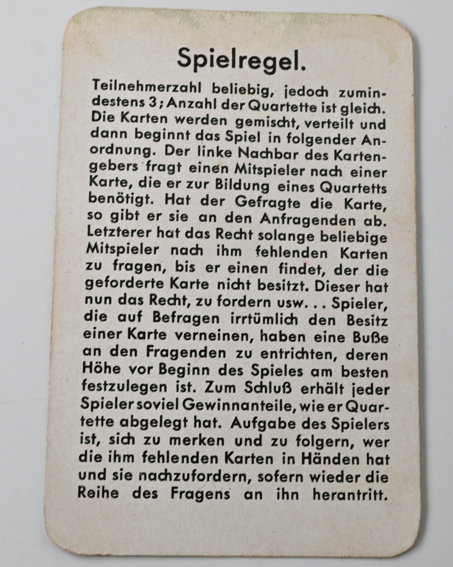 Quartettspiel – Heilkräuter-Quartett, Spielkartenfabrik Altenburg, Illustration Liesel Lauterborn, Einzelstück – 1950er Jahre
