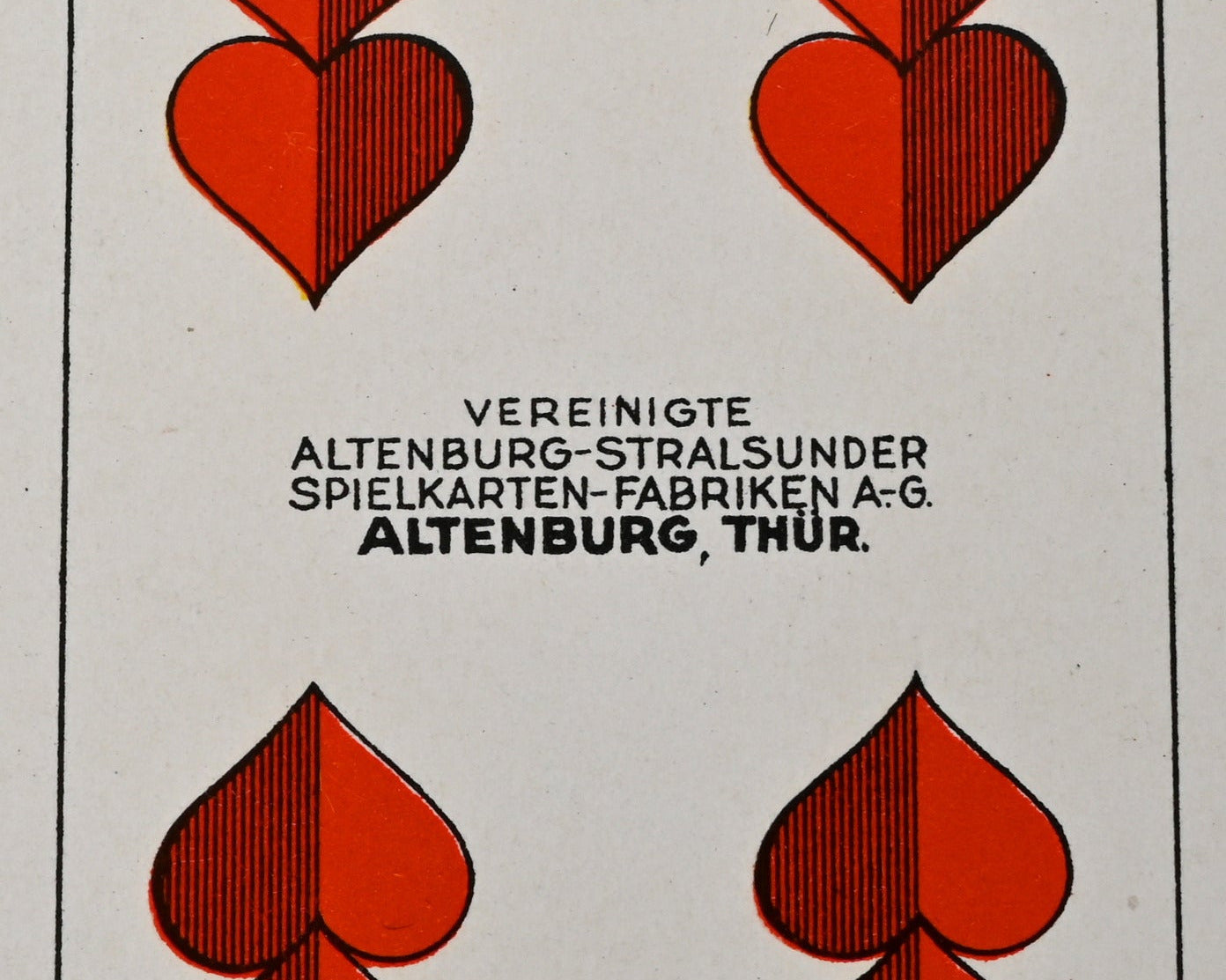 Tarock Kartenspiel, Altenburger Spielkarten, bayerisches Doppelbild, deutsches Blatt, für Tarock und Schafkopf, 1940er Jahre