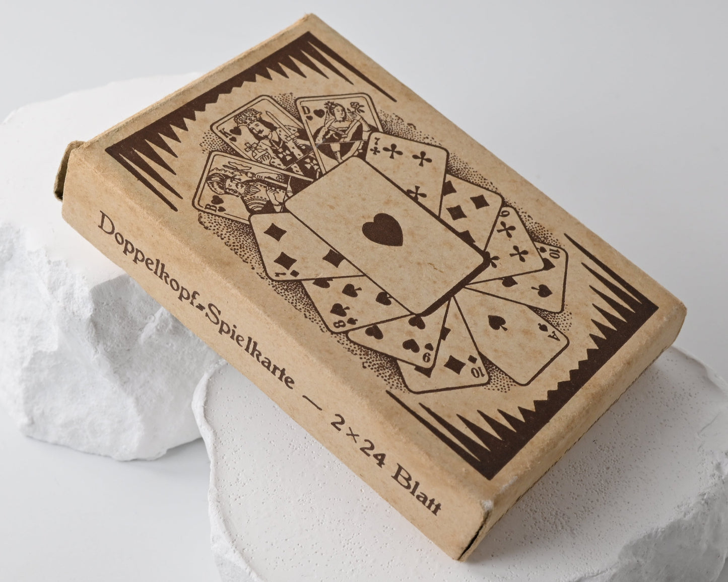 Doppelkopf Spielkarten Nr 39, Altenburger und Stralsunder Spielkartenfabriken AG, französisches Blatt, Einzelstück, 1940er Jahre