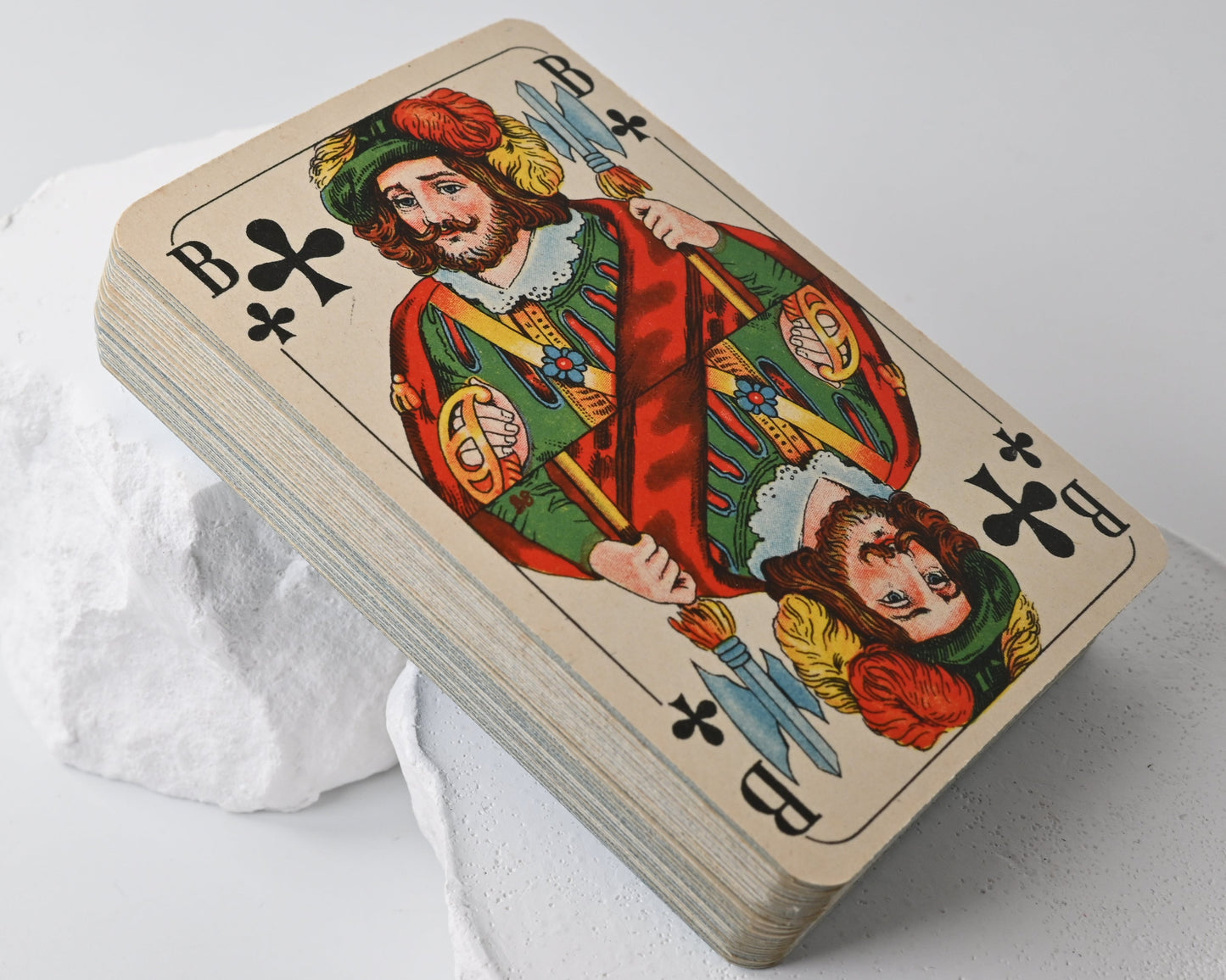 Doppelkopf Spielkarten Nr 39, Altenburger und Stralsunder Spielkartenfabriken AG, französisches Blatt, Einzelstück, 1940er Jahre