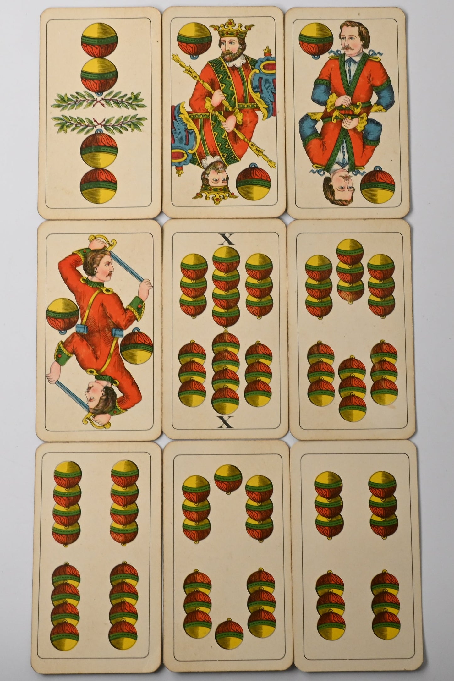 Tarok Karte Nr. 85 – ASS Altenburg, Fränkisches Doppelbild, deutsches Blatt für Tarock und Schafkopf, Einzelstück – 1940er Jahre