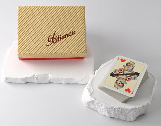 Patience Kartenspiel, VEB Altenburger Spielkarten, Rokoko Bildkarten, französisches Blatt, Einzelstück, 1960er Jahre