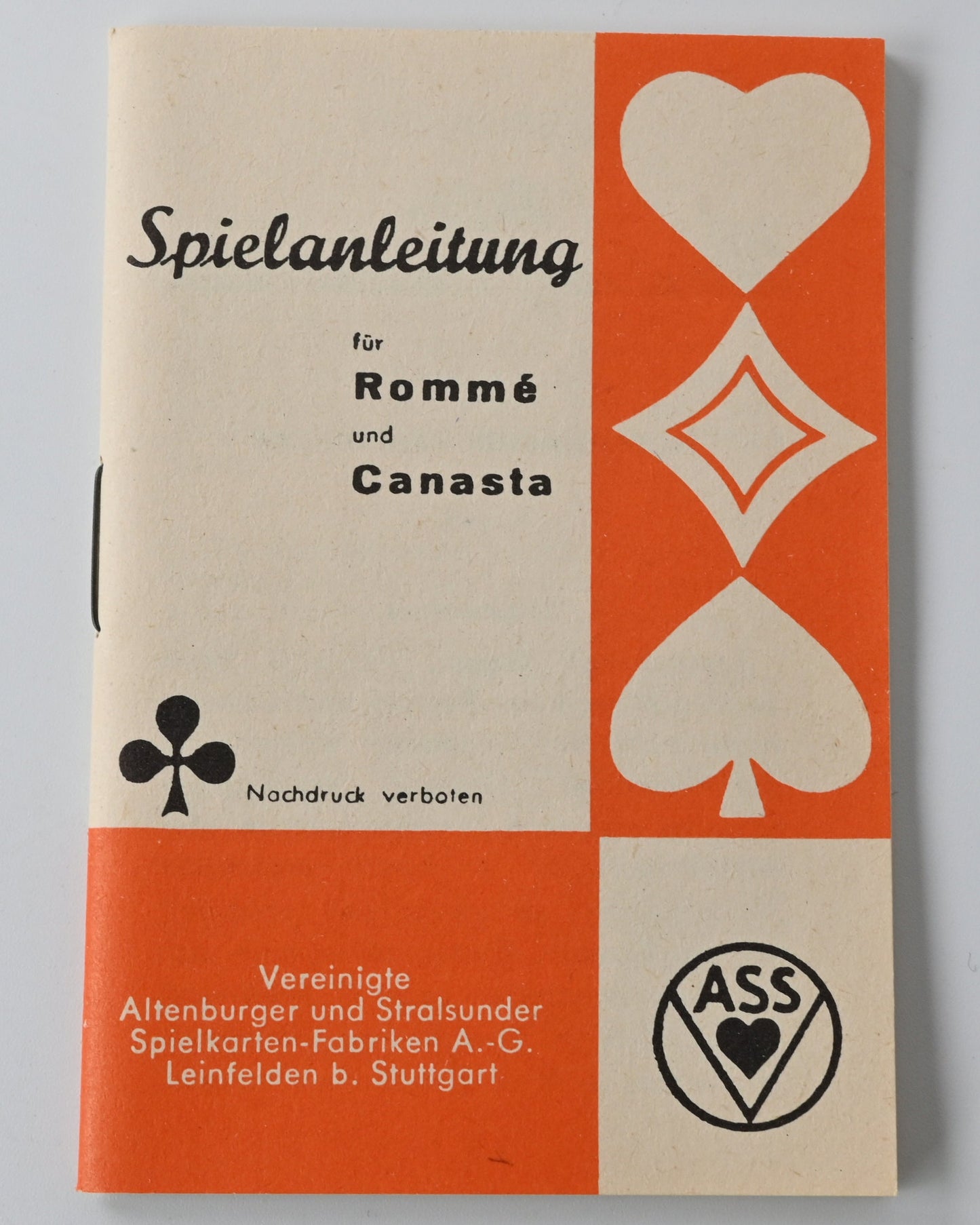 Playing Card Set in Wooden Box – Altenburger Kaiserkarte Reprint, Rummy, Poker, Canasta, Bridge Double Deck with Instructions, One-of-a-Kind – 1960s