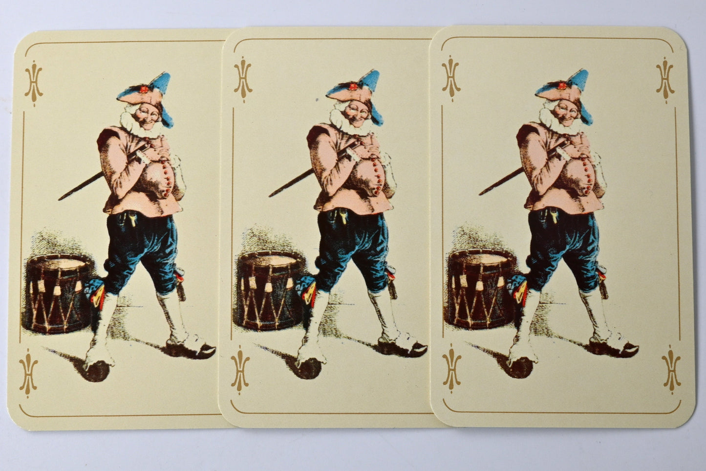 Playing Card Set in Wooden Box – Altenburger Kaiserkarte Reprint, Rummy, Poker, Canasta, Bridge Double Deck with Instructions, One-of-a-Kind – 1960s