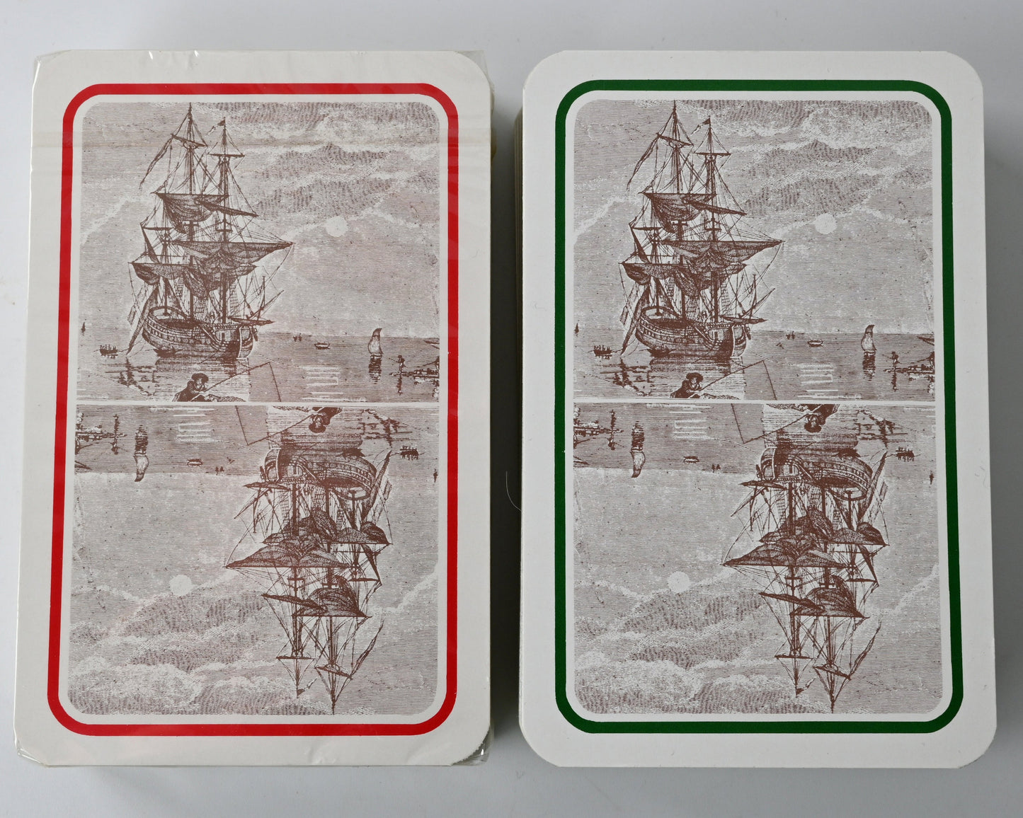 Playing Card Set in Wooden Box – Altenburger Kaiserkarte Reprint, Rummy, Poker, Canasta, Bridge Double Deck with Instructions, One-of-a-Kind – 1960s