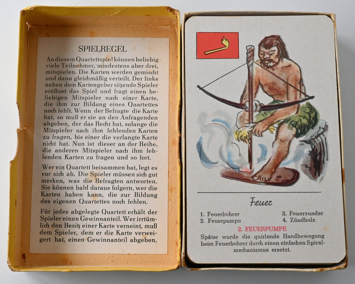 Quartett Kartenspiel, Richard Hauenstein Verlag DDR, Aus Vergangenheit und Gegenwart, pädagogisches Bildquartett, 1950er Jahre