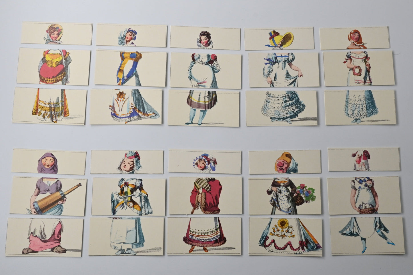 Legespiel - Biedermeier, Franz Josef Holler Reproduktion, Kleine Metamorphosen, Einzelstück, 1980er Jahre