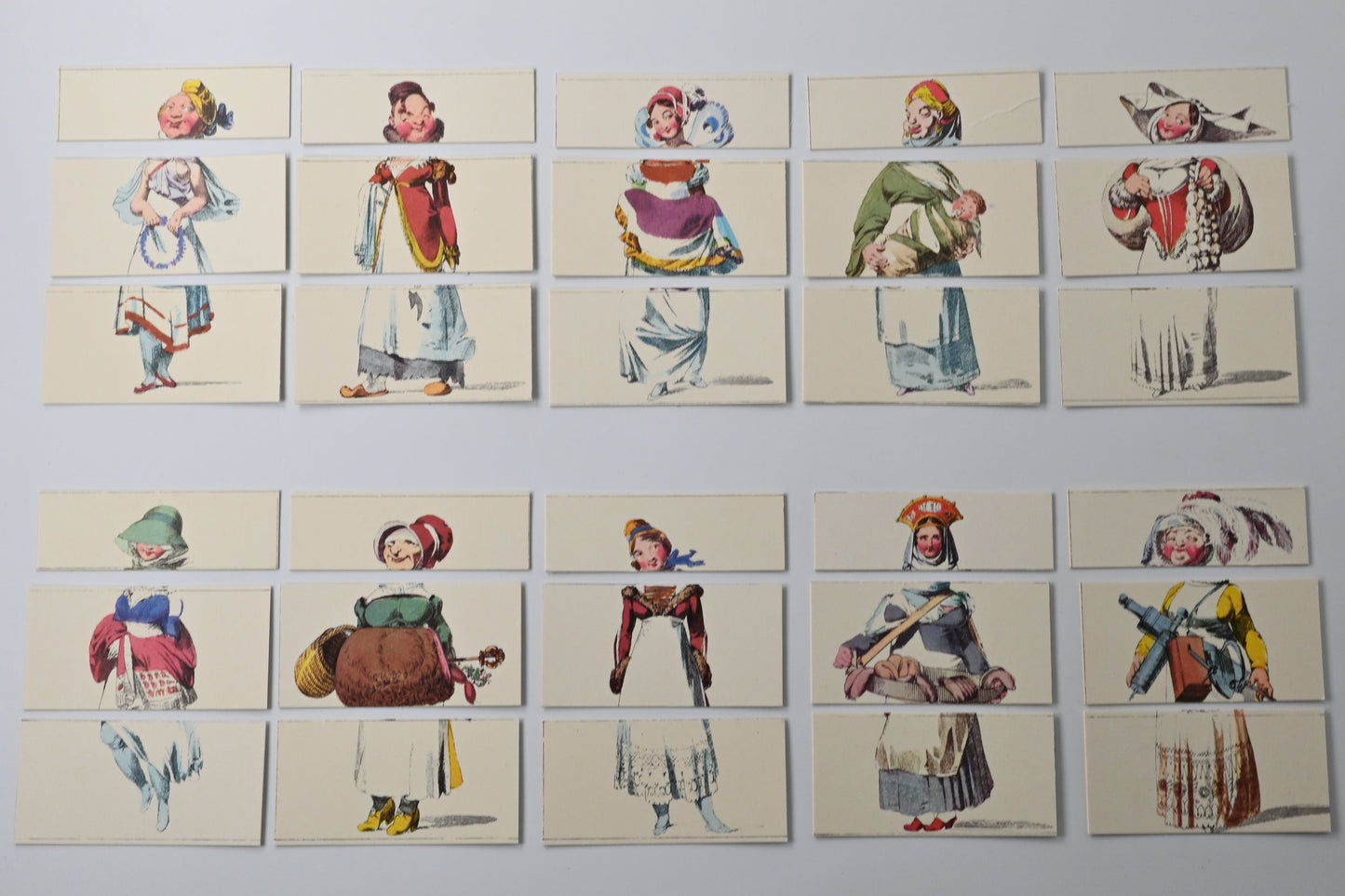 Legespiel - Biedermeier, Franz Josef Holler Reproduktion, Kleine Metamorphosen, Einzelstück, 1980er Jahre
