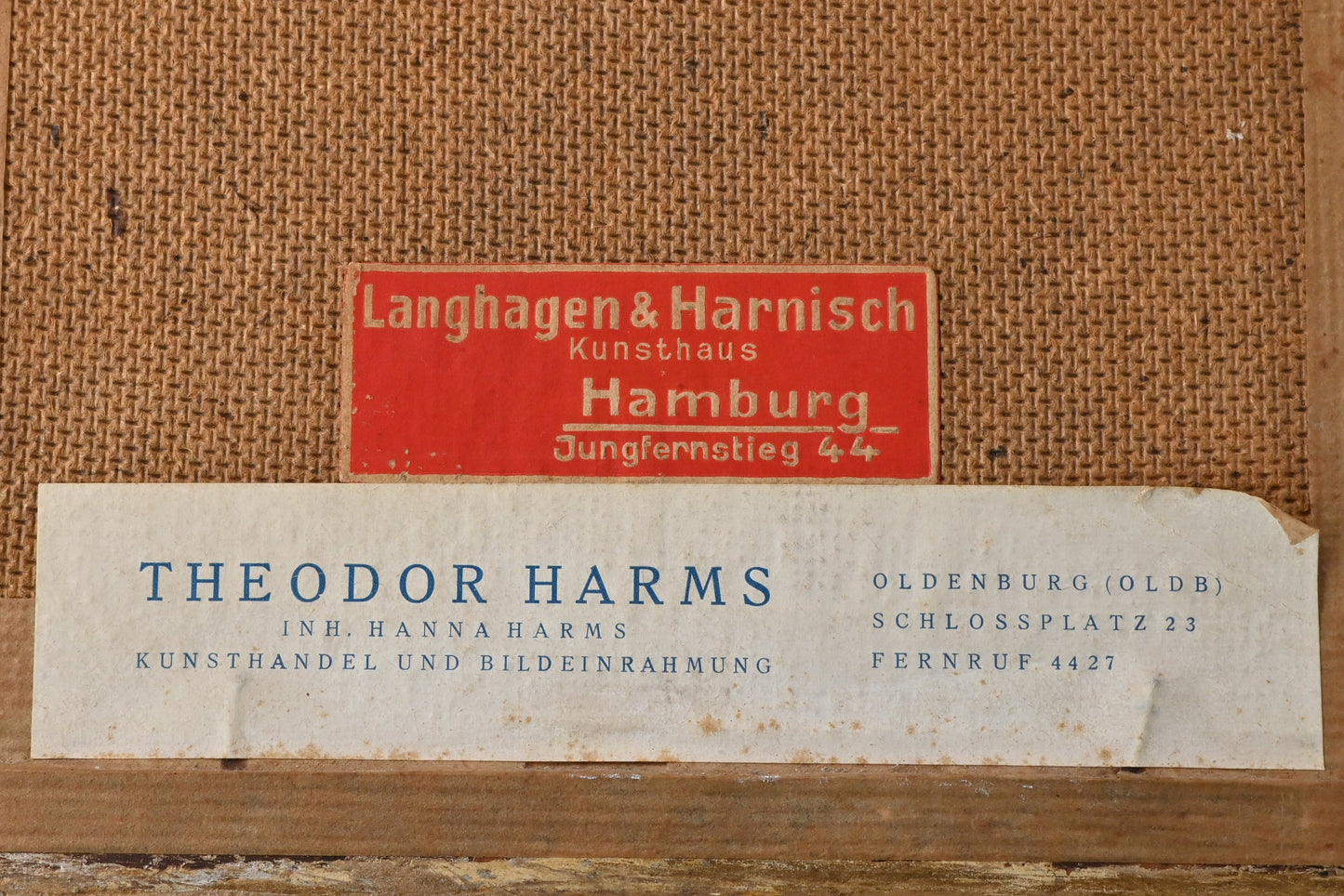 Antikes Ölgemälde „Beim Kartenspiel“ – signiert B. Schneider, deutsche Genremalerei im Prunkrahmen, 1920er Jahre