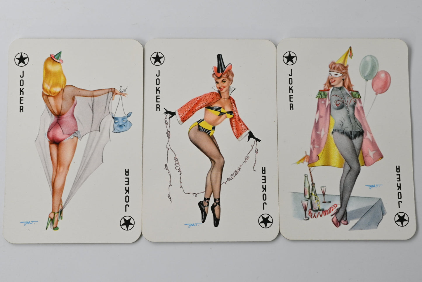 Bielefelder Playing Cards – Pin-Up “Baby Dolls / Sweetheart” Motif, Rommé, Poker, Bridge, Canasta Playing Cards, Vintage Collectible – 1970s