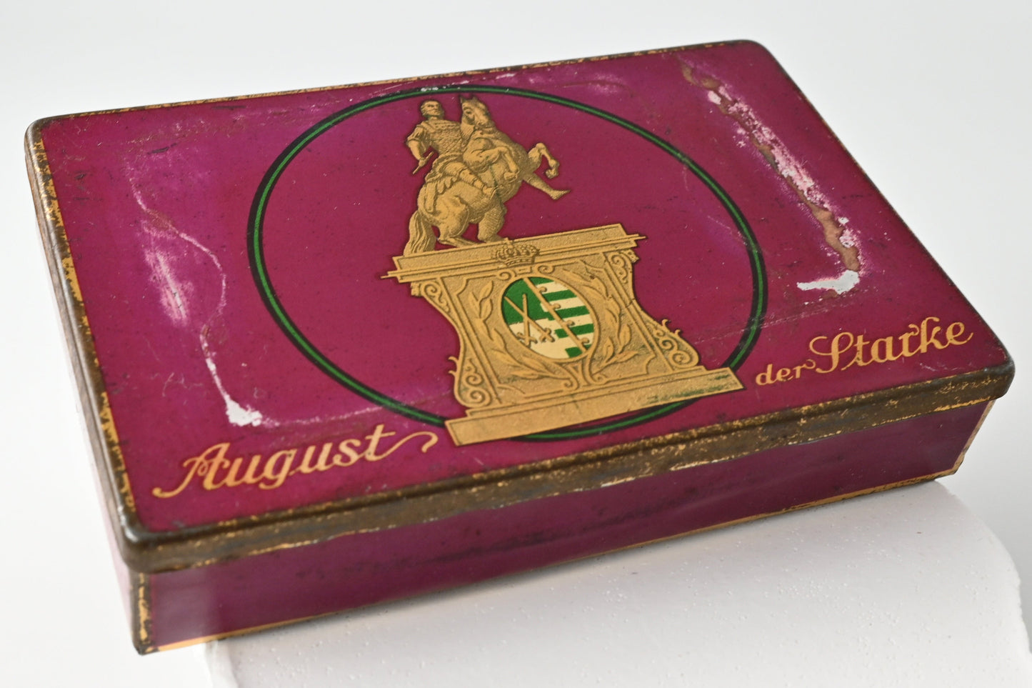 Skat Deck – Saxon Double-Figure Pattern, Altenburger Playing Card Factory, in Original Tobacco Tin, One-of-a-Kind – 1920s