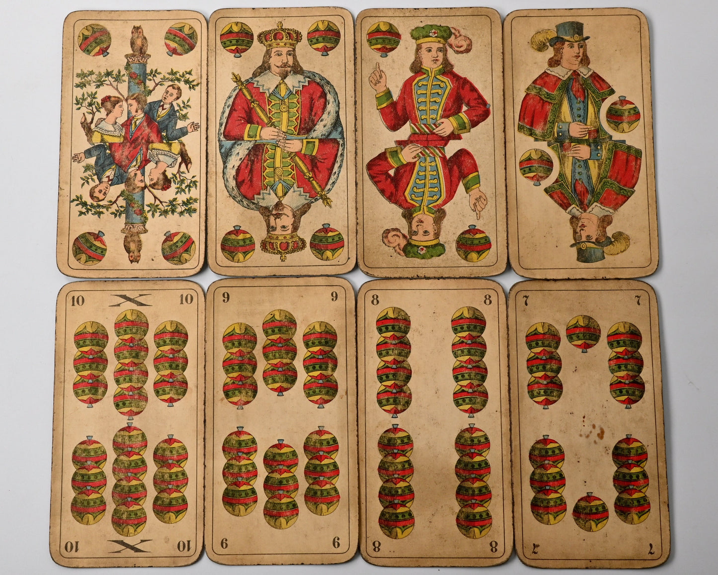 Skat Deck – Saxon Double-Figure Pattern, Altenburger Playing Card Factory, in Original Tobacco Tin, One-of-a-Kind – 1920s
