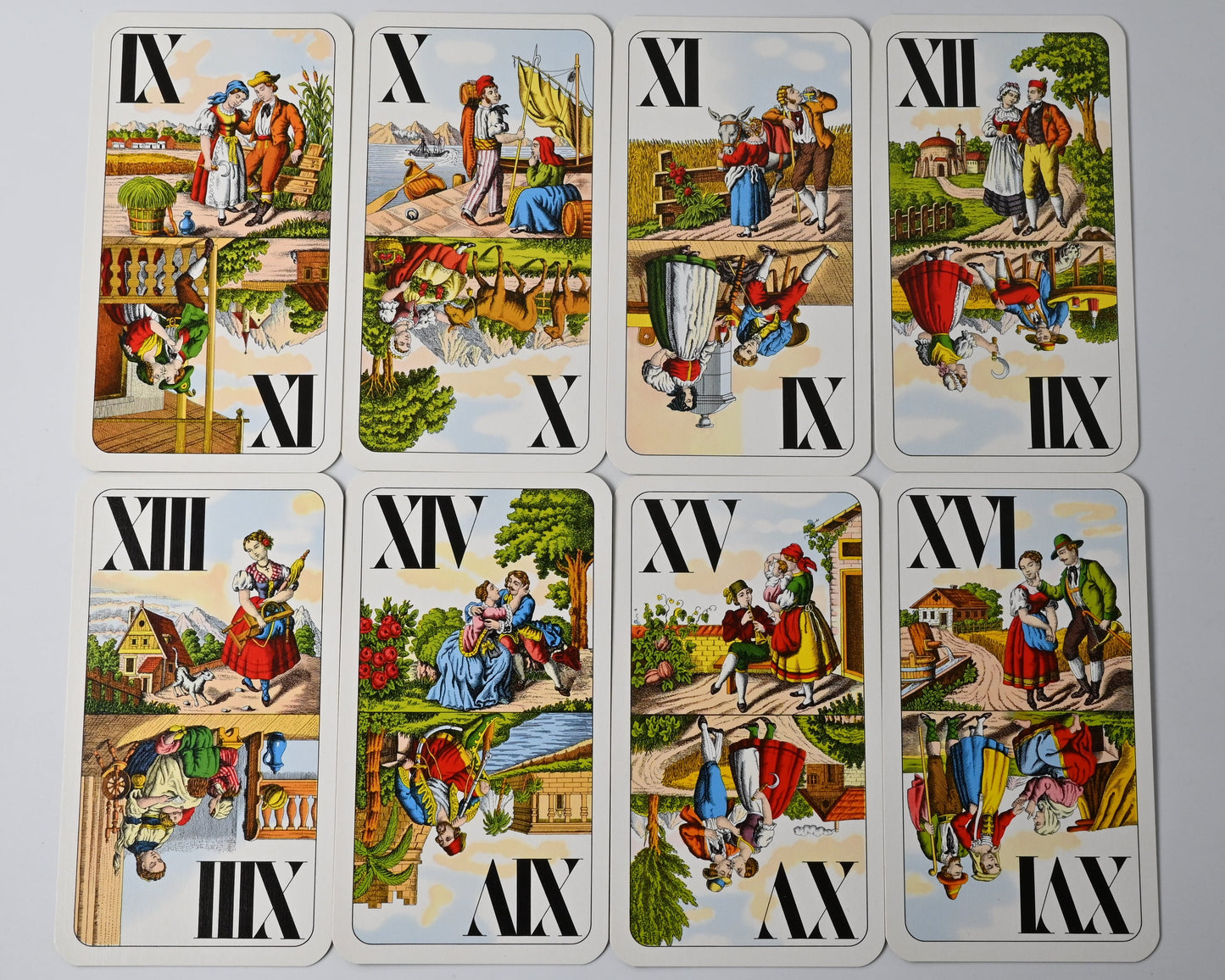 Tarock – Industrie und Glück, Piatnik Tarock Nr 1936, großes Kartenformat, 54 Blatt, Ferdinand Piatnik und Söhne Wien, 1970er Jahre