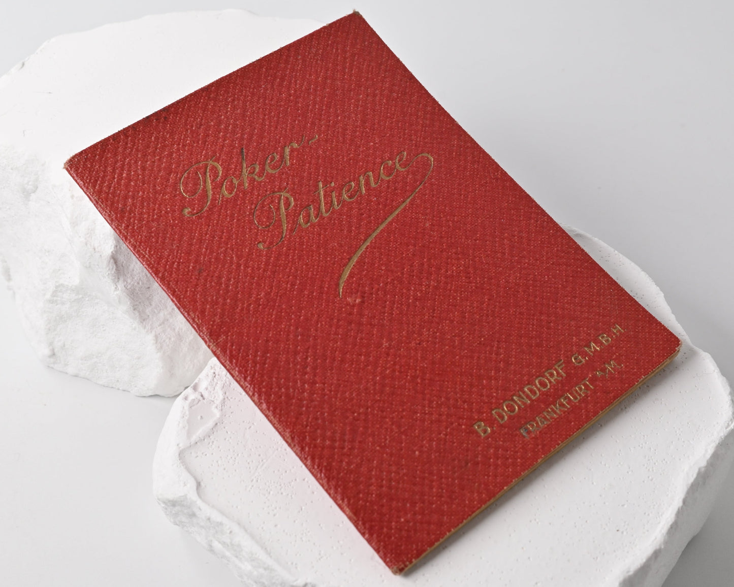 Patience Playing Cards – B. Dondorf, Patience No. 189 “Swiss Costumes”, with Original Booklet, Gilt Edges, One-of-a-Kind – 1900s