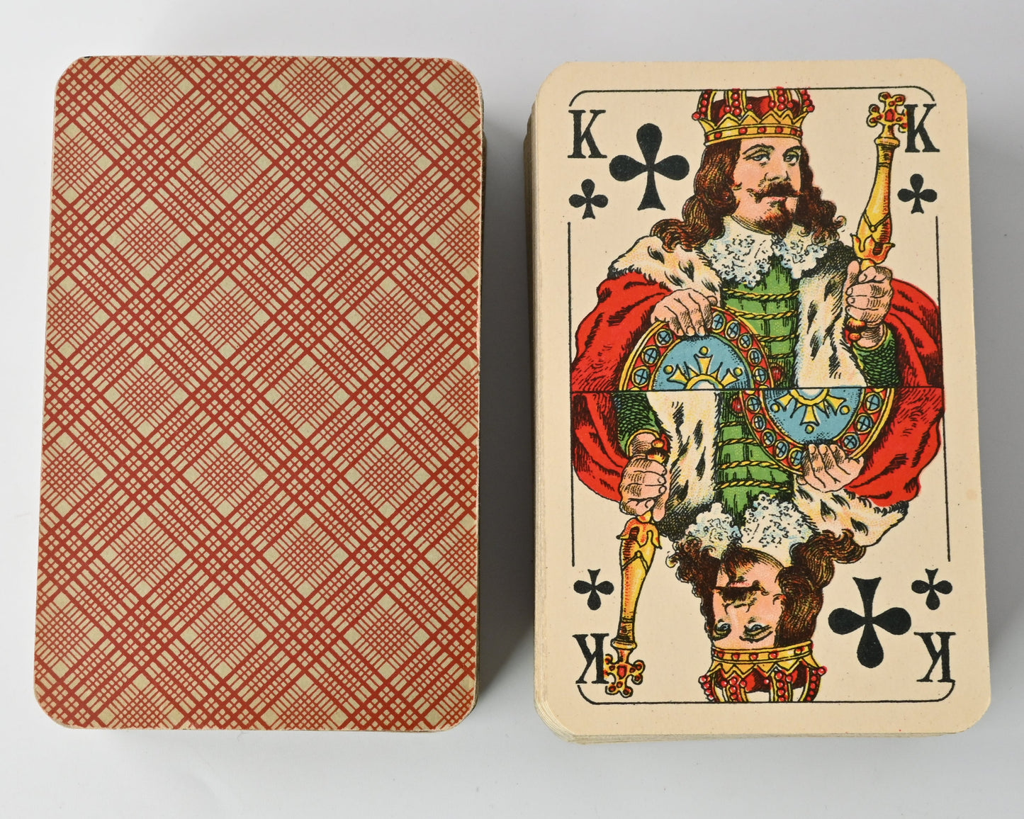 Rummy Playing Cards Double Deck – FX Schmid Munich, Reich Tax Stamp No. 55, Poker, Bridge, Historic Playing Cards – 1930s