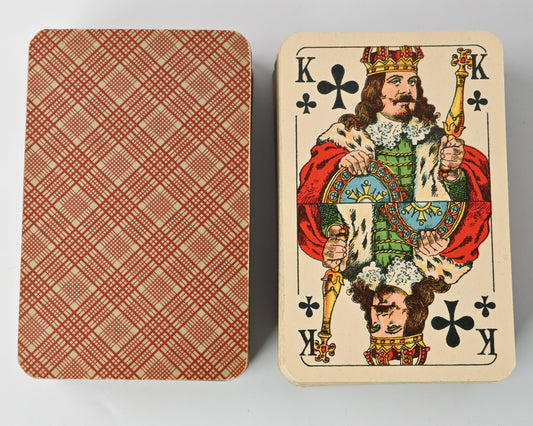 Rommé Kartenspiel Doppeldeck – FX Schmid München, Reichssteuerstempel Nr. 55, Poker, Bridge, historisches Kartenspiel – 1930er Jahre