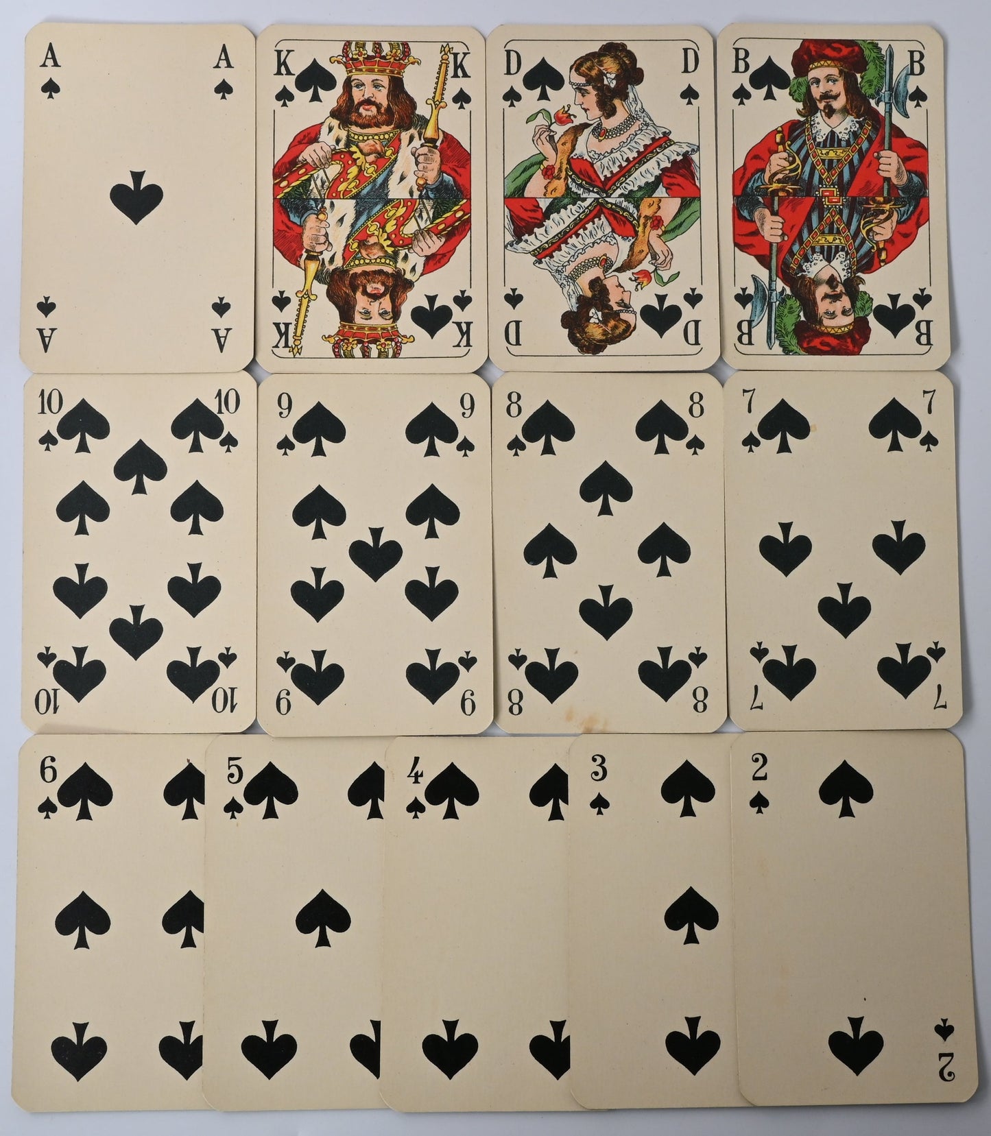 Rummy Playing Cards Double Deck – FX Schmid Munich, Reich Tax Stamp No. 55, Poker, Bridge, Historic Playing Cards – 1930s