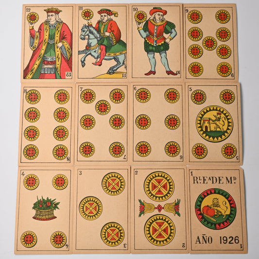 Kartenspiel – belgische Spielkarten im spanischen Bild, Leonard Biermans, Einzelstück – 1920er Jahre