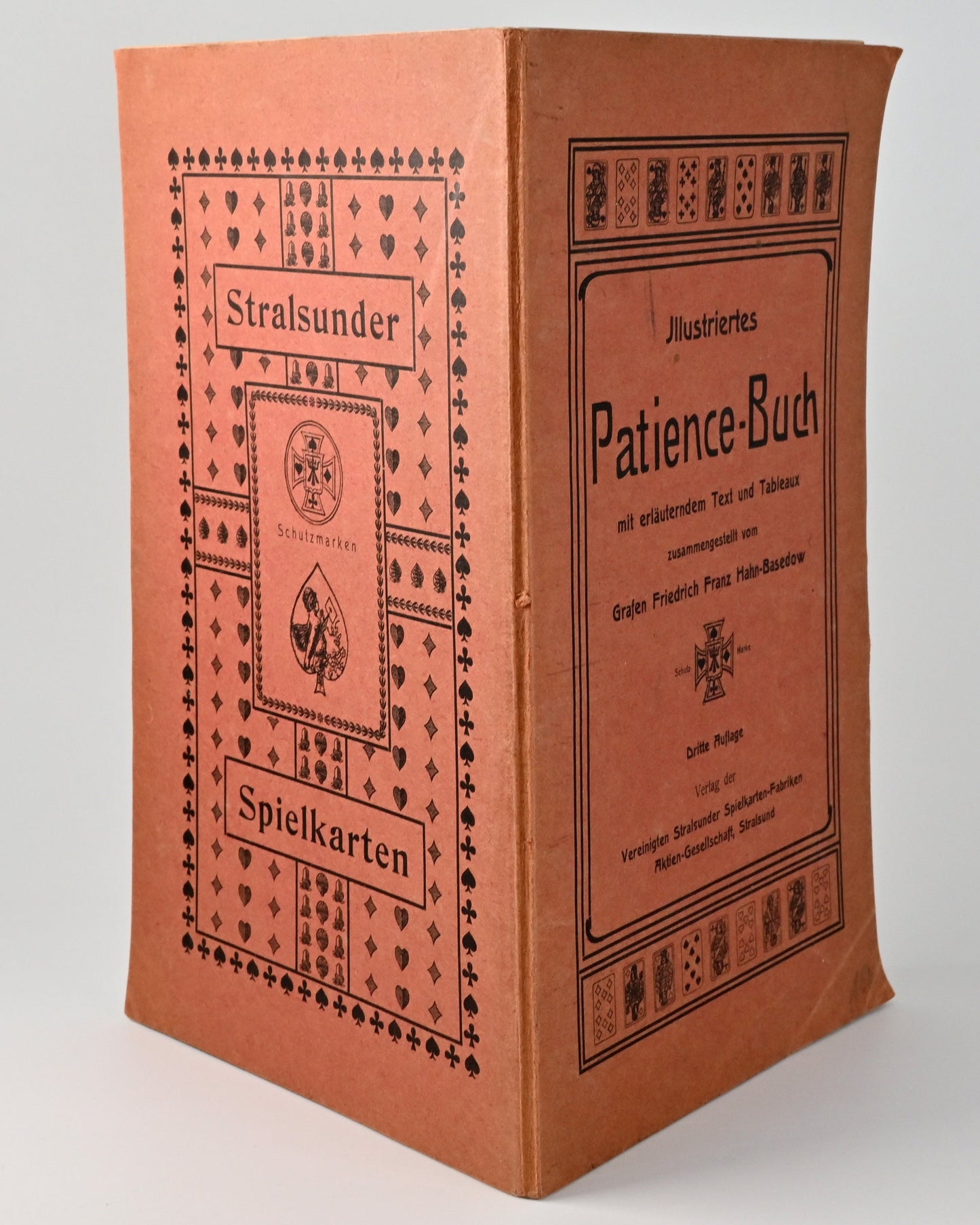 Patience Buch – Spielregeln und Anleitungen für Patiencen, illustrierter Ratgeber, Einzelstück, 1910er Jahre